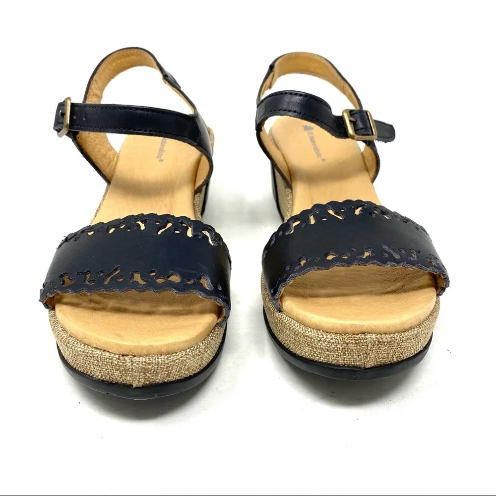 El Naturalista 5026 Leaves Leather sandals black - Picture 4 of 10